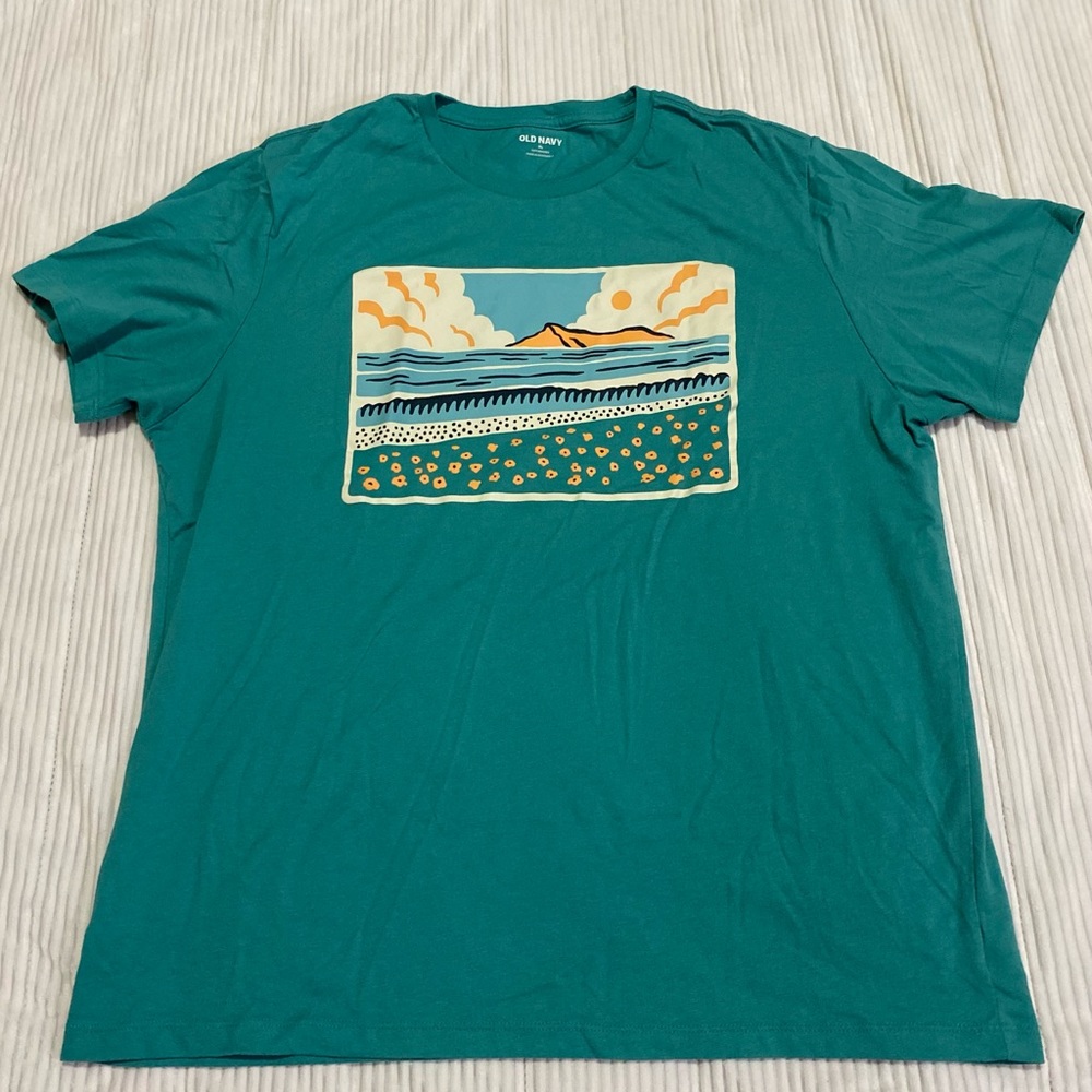 Old Navy Blue Graphic Tee